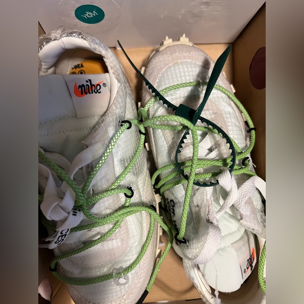 Off white Nike waffles worn